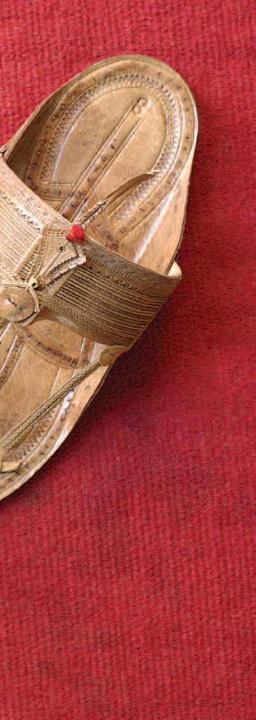 The art of Sole Dressing- Kolhapuri Chappals