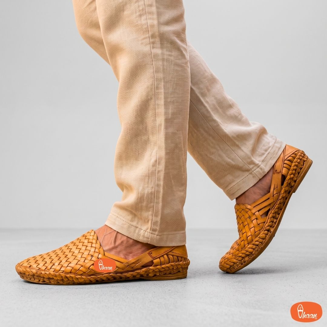 Authentic, Handstitched, Pure Leather, Net Full Shoes, For Men