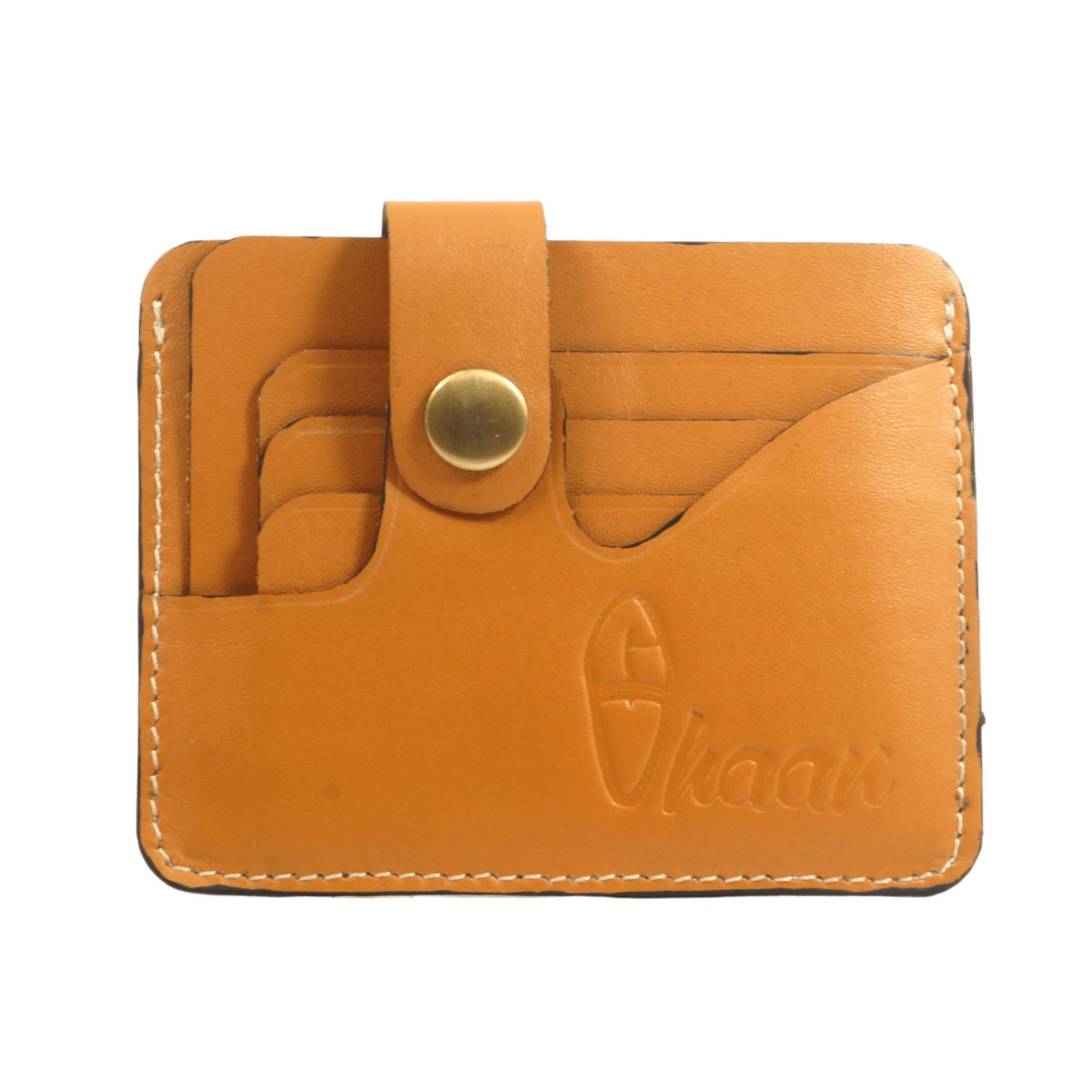 Tan Color Artisanal Luxe Special Card Holder - Handcrafted Luxury with RFID Protection