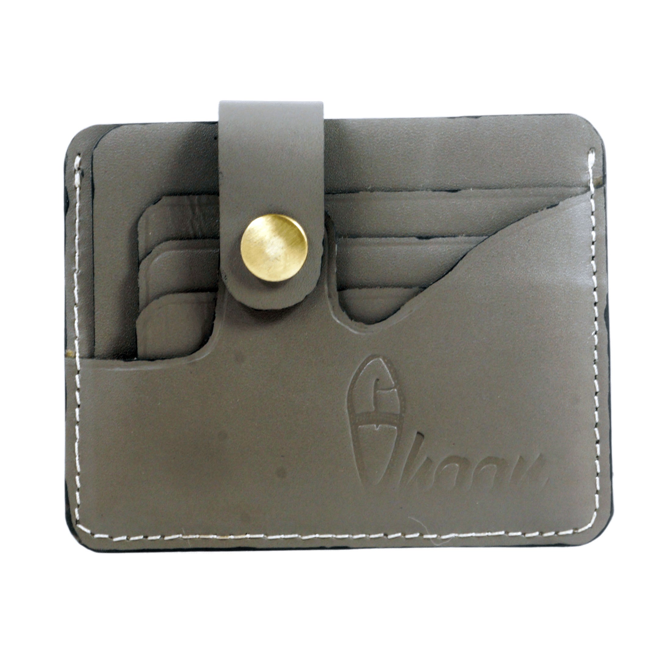 Grey Color Artisanal Luxe Special Card Holder - Handcrafted Luxury with RFID Protection