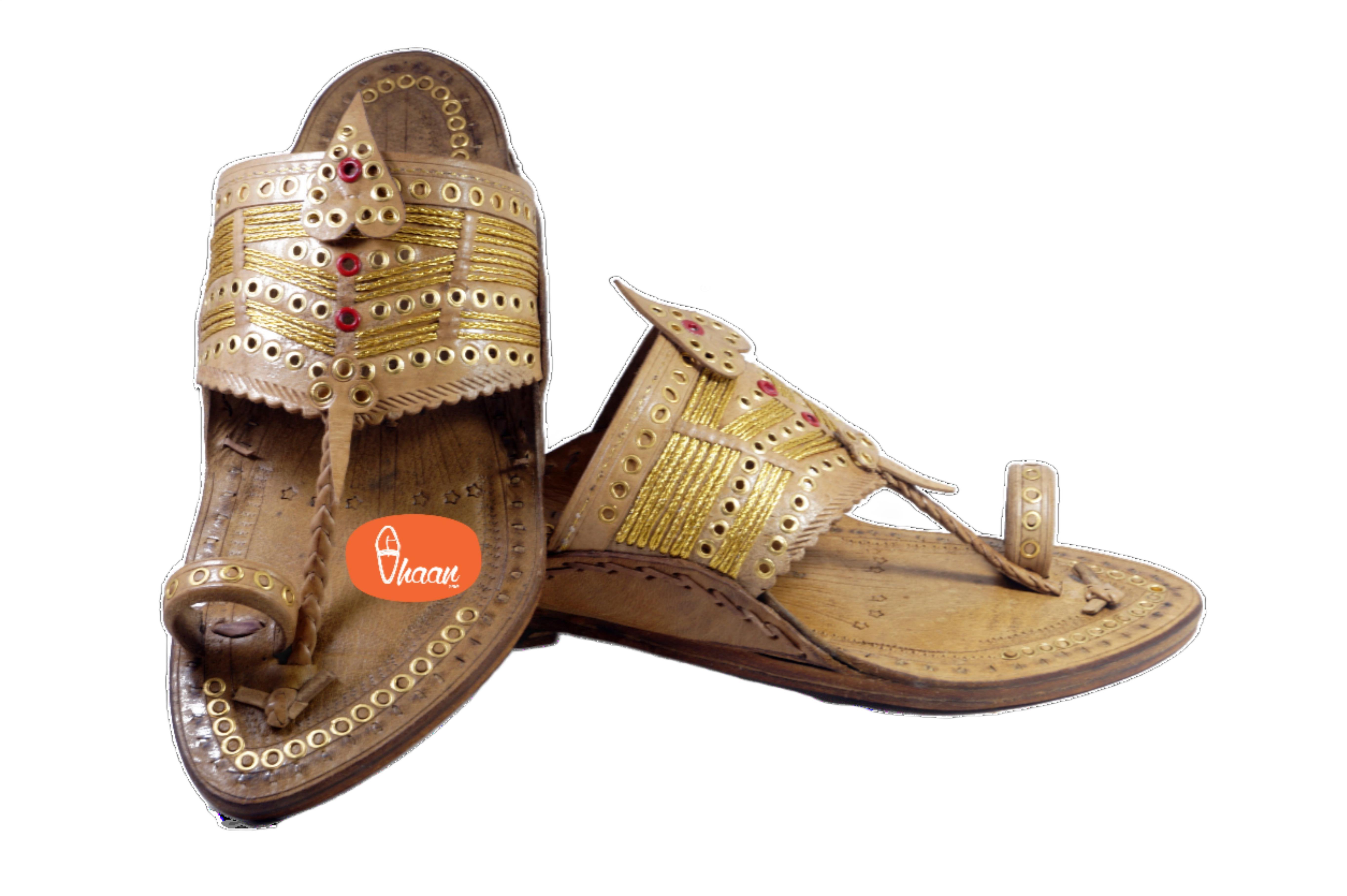 3 Tali Broad Belt Senapati Kapashi Kolhapuri Chappal For Men (Made In Special Jari Weavs)