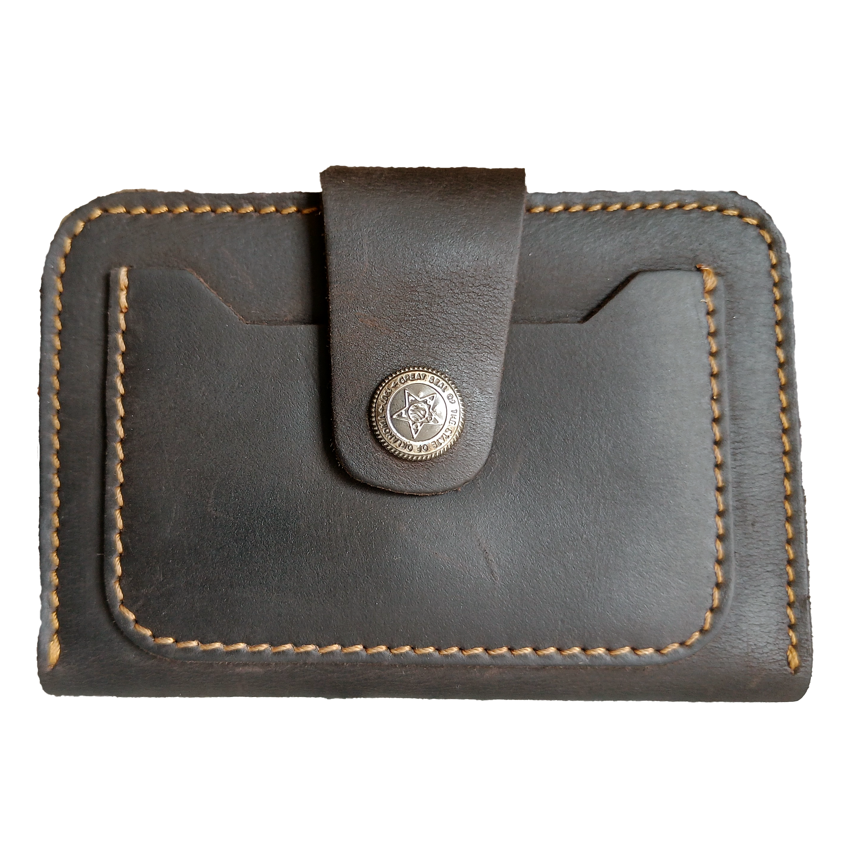 Elysian Handcrafted Organic Leather Bifold Card holder