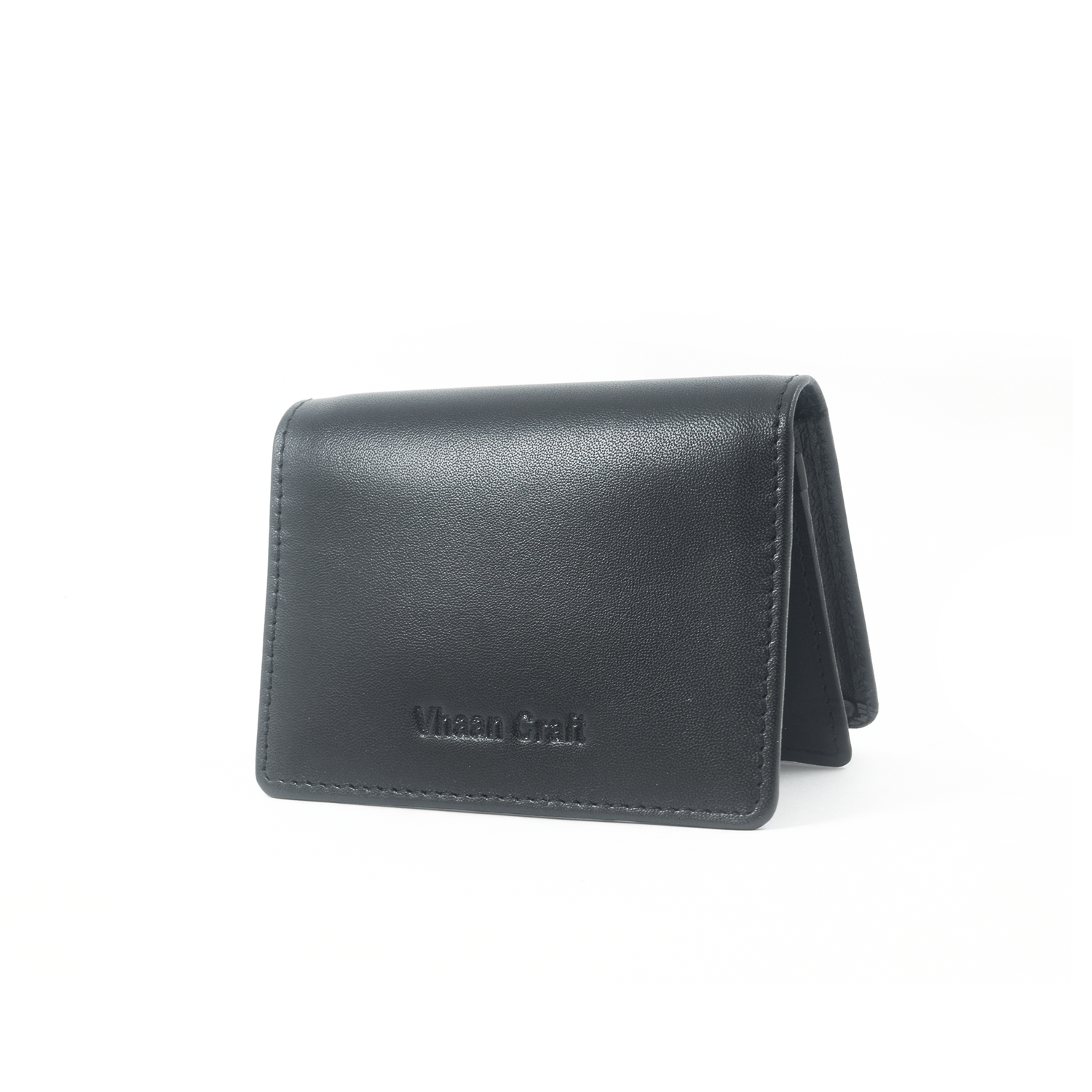 Premium Leather Card Holder with Protective Cover by Vhaan