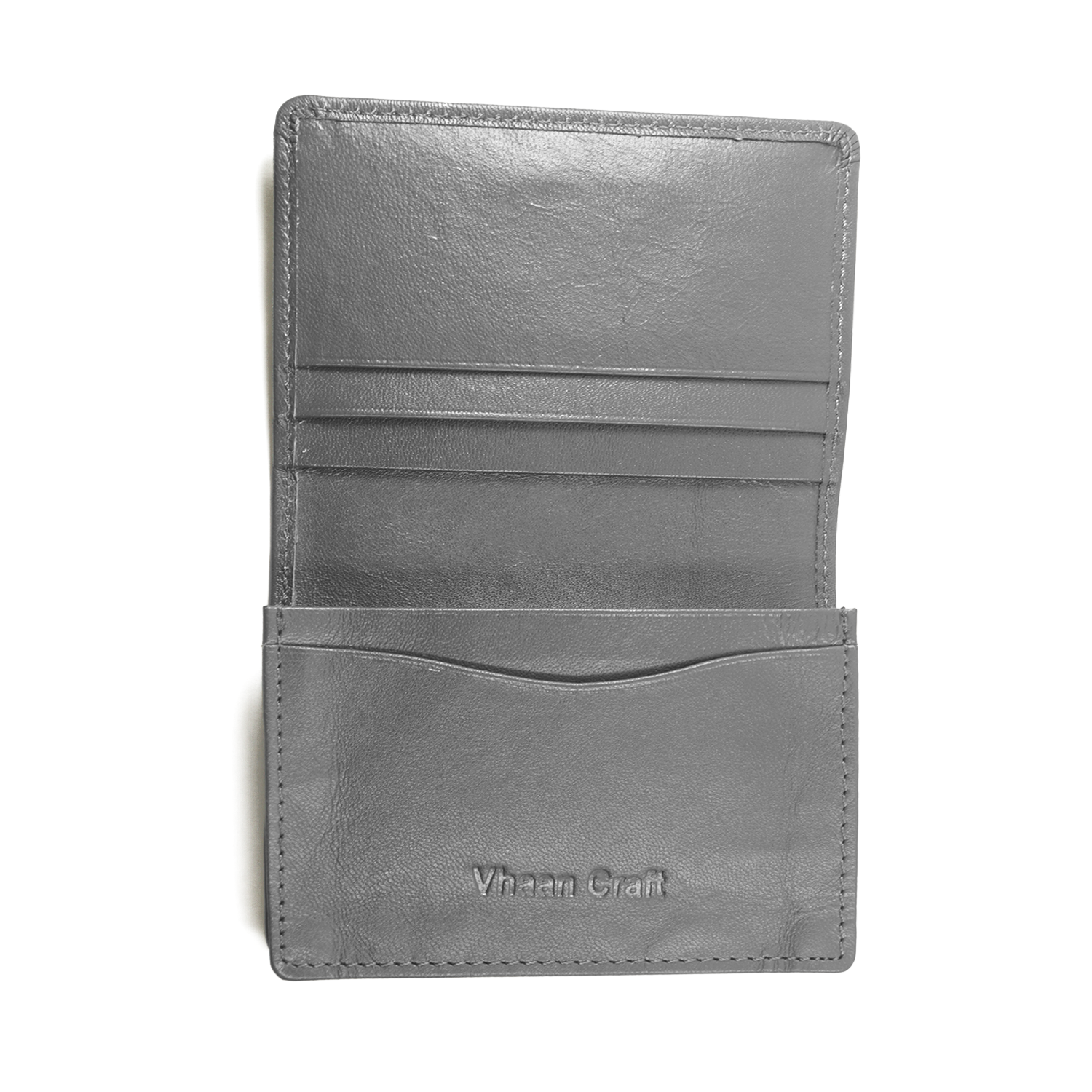 Premium Leather Card Holder with Protective Cover by Vhaan