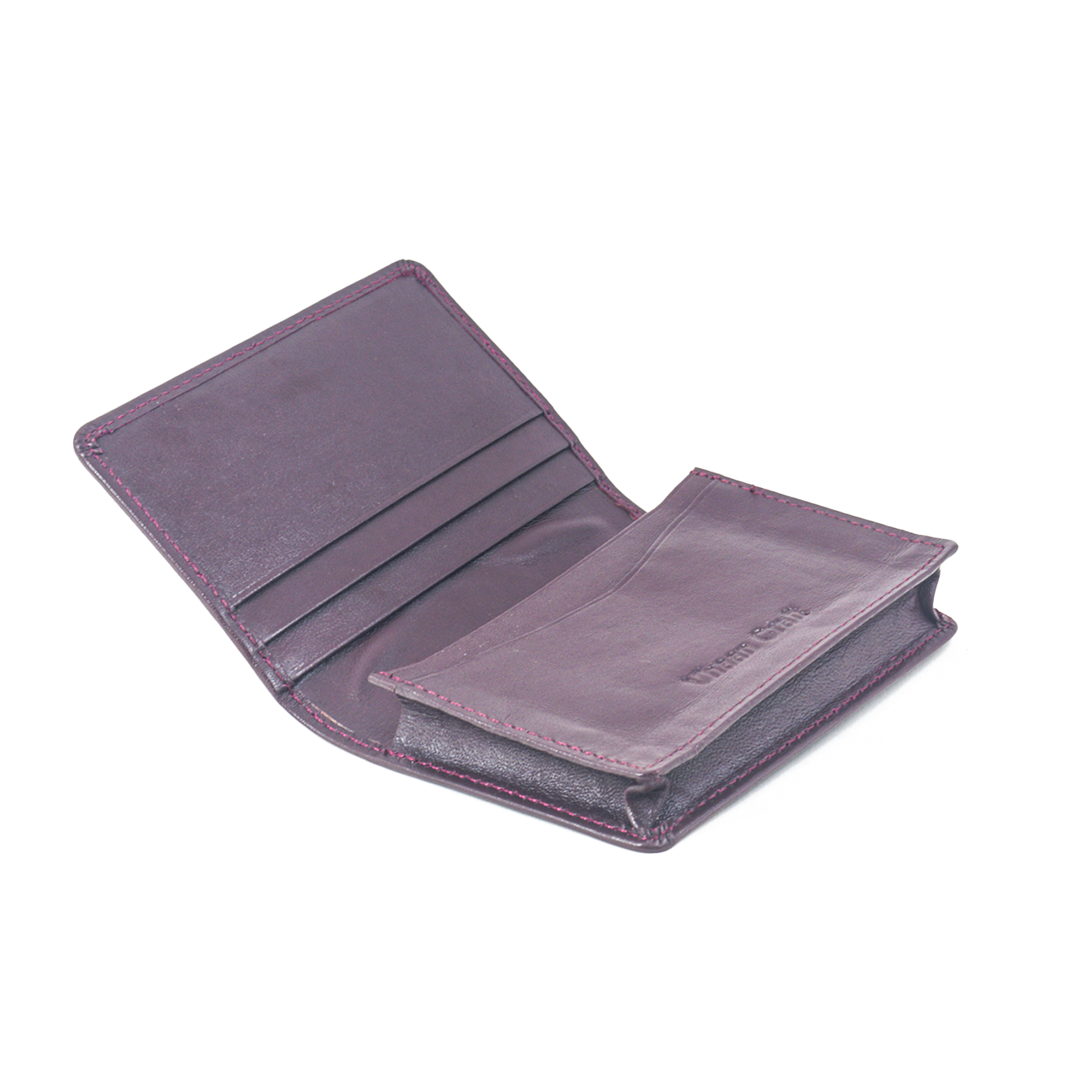 Premium Leather Card Holder with Protective Cover by Vhaan -Dark Brown