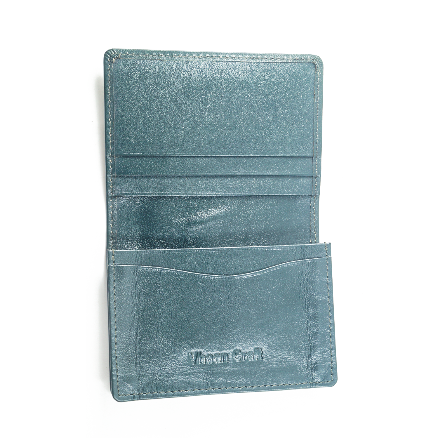 Premium Leather Card Holder with Protective Cover by Vhaan