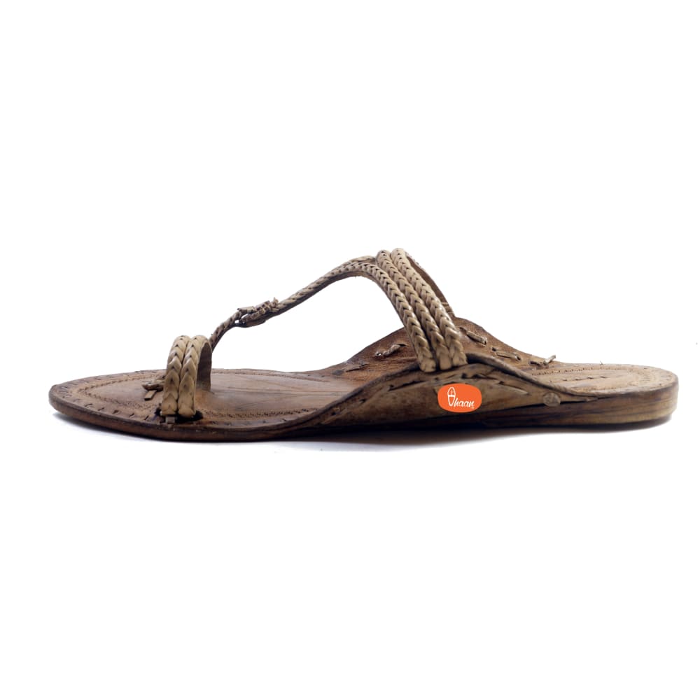 pure leather womens kolhapuri chappal