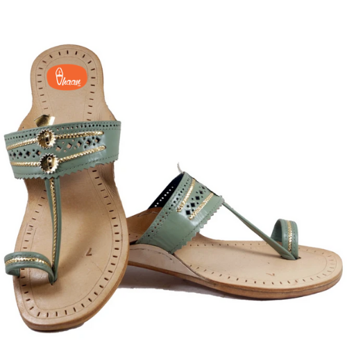 Flat kolhapuri chappal sales