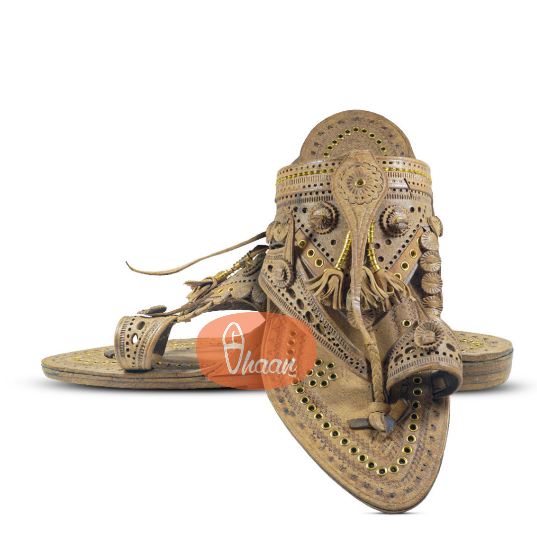 handmade handcrafted Antique Original kolhapuri chappal by vhaan