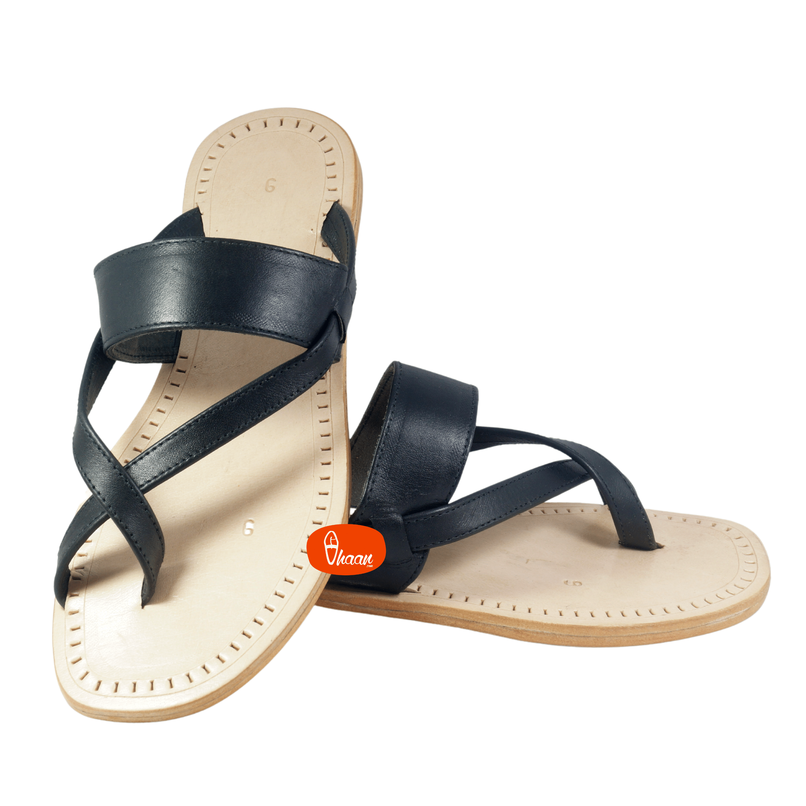 Soft Leather Double wadi Pure Leather kolhapuri chappal handcrafted by legends by Vhaan