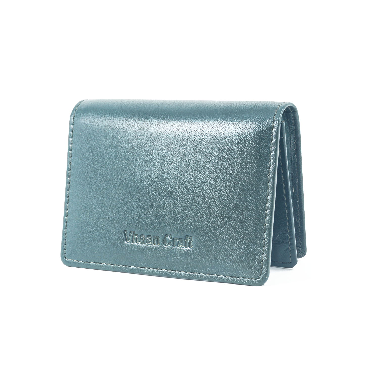 Premium Leather Card Holder with Protective Cover by Vhaan
