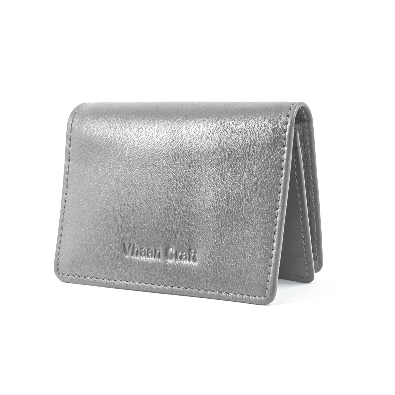 Premium Leather Card Holder with Protective Cover by Vhaan