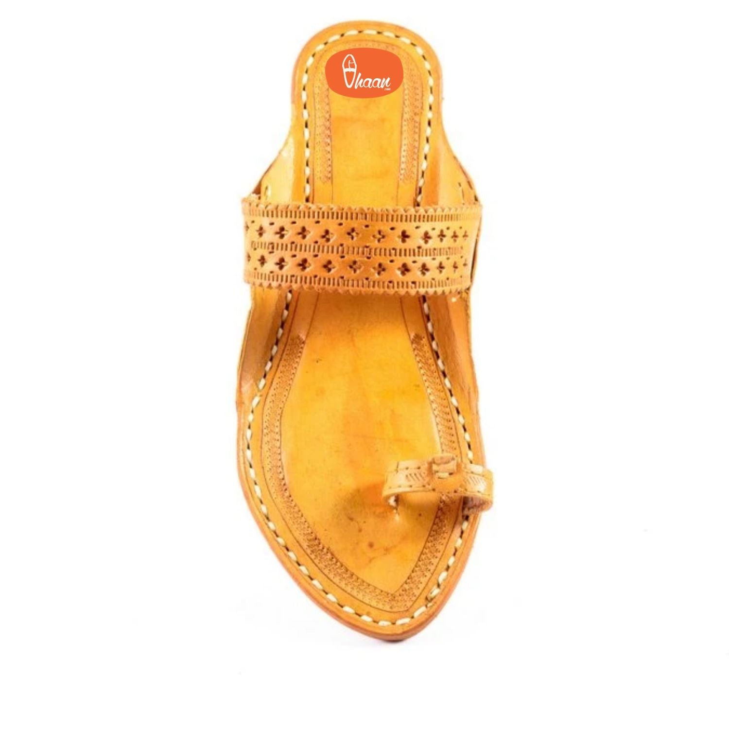 Yellow Ladies Kolhapuri chappal
