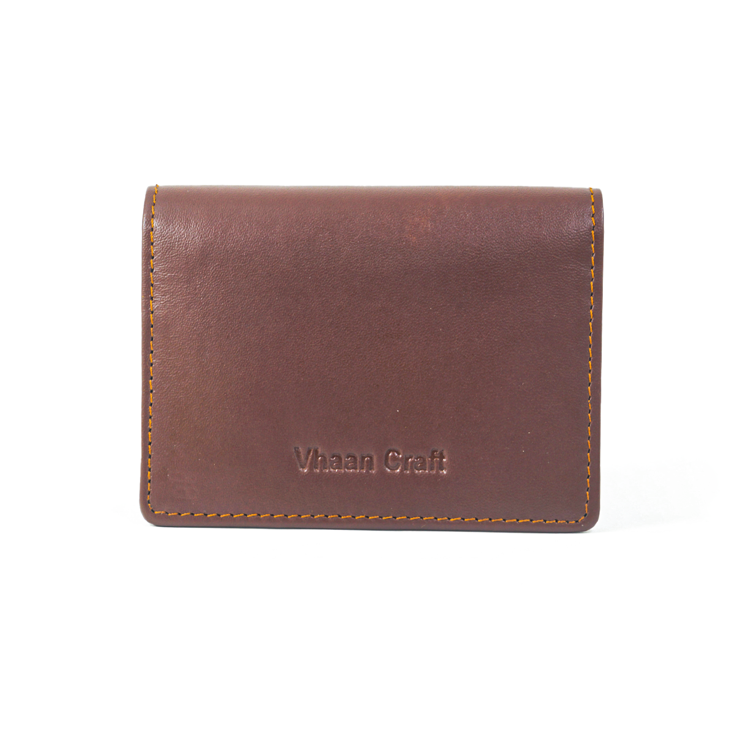 Premium Leather Card Holder with Protective Cover by Vhaan