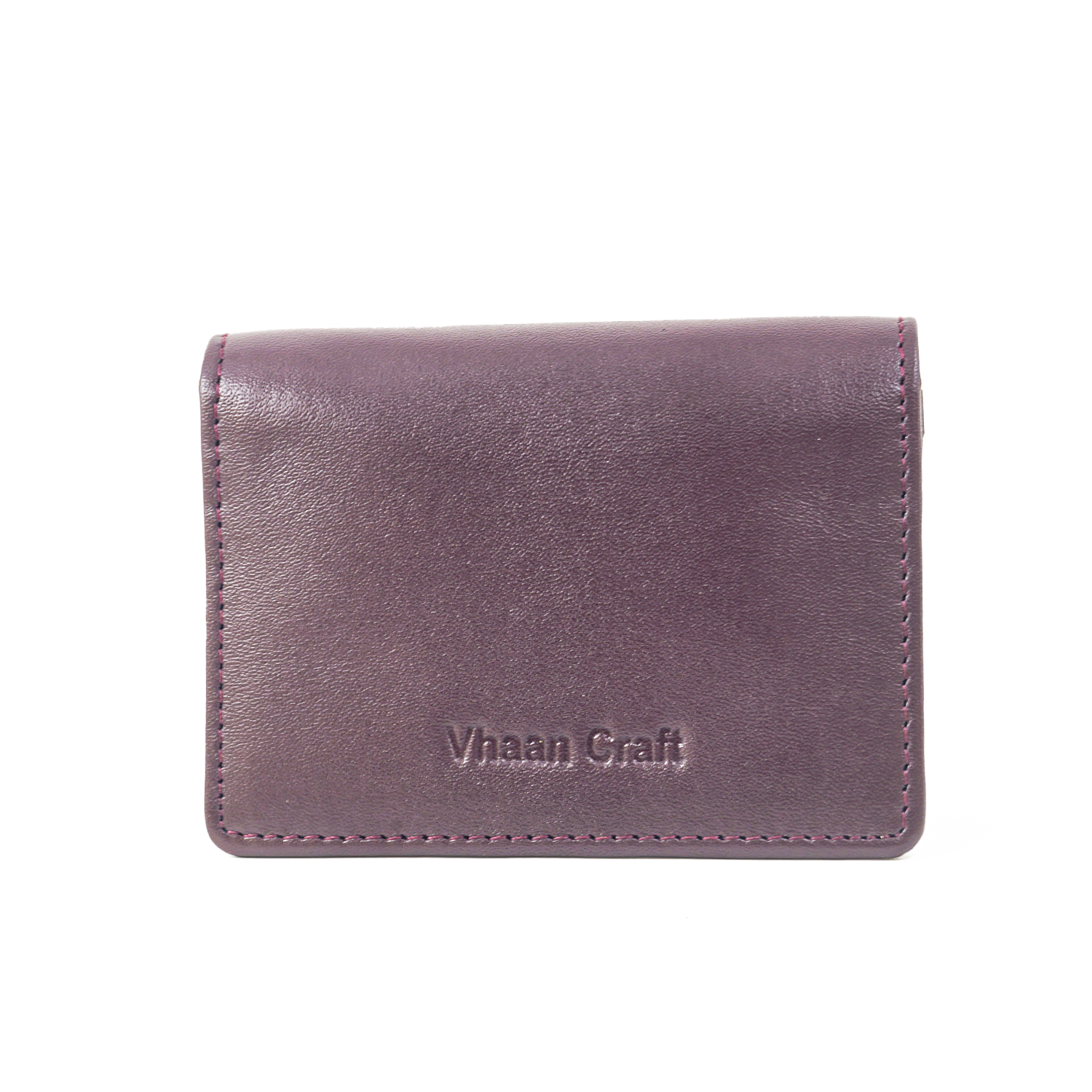 Premium Leather Card Holder with Protective Cover by Vhaan