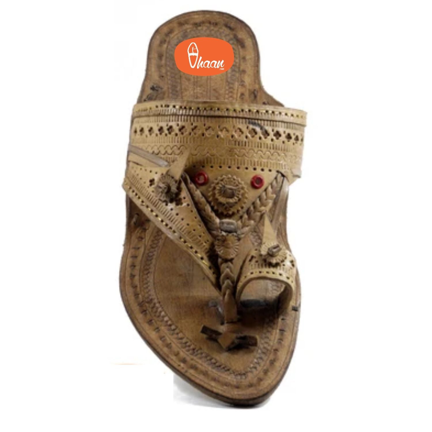 Khas Shahu Kolhapuri chappal for Ladies- Brown