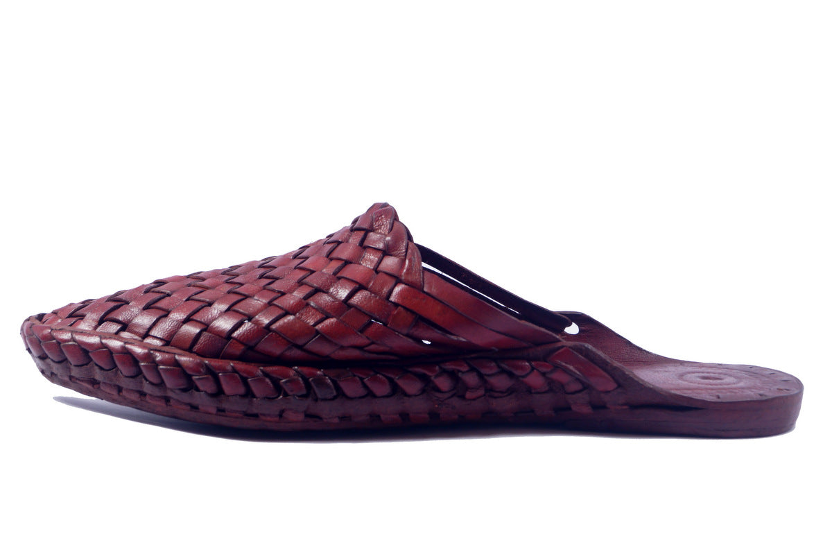 Red Color Slip On Mens Kolhapuri Chappal