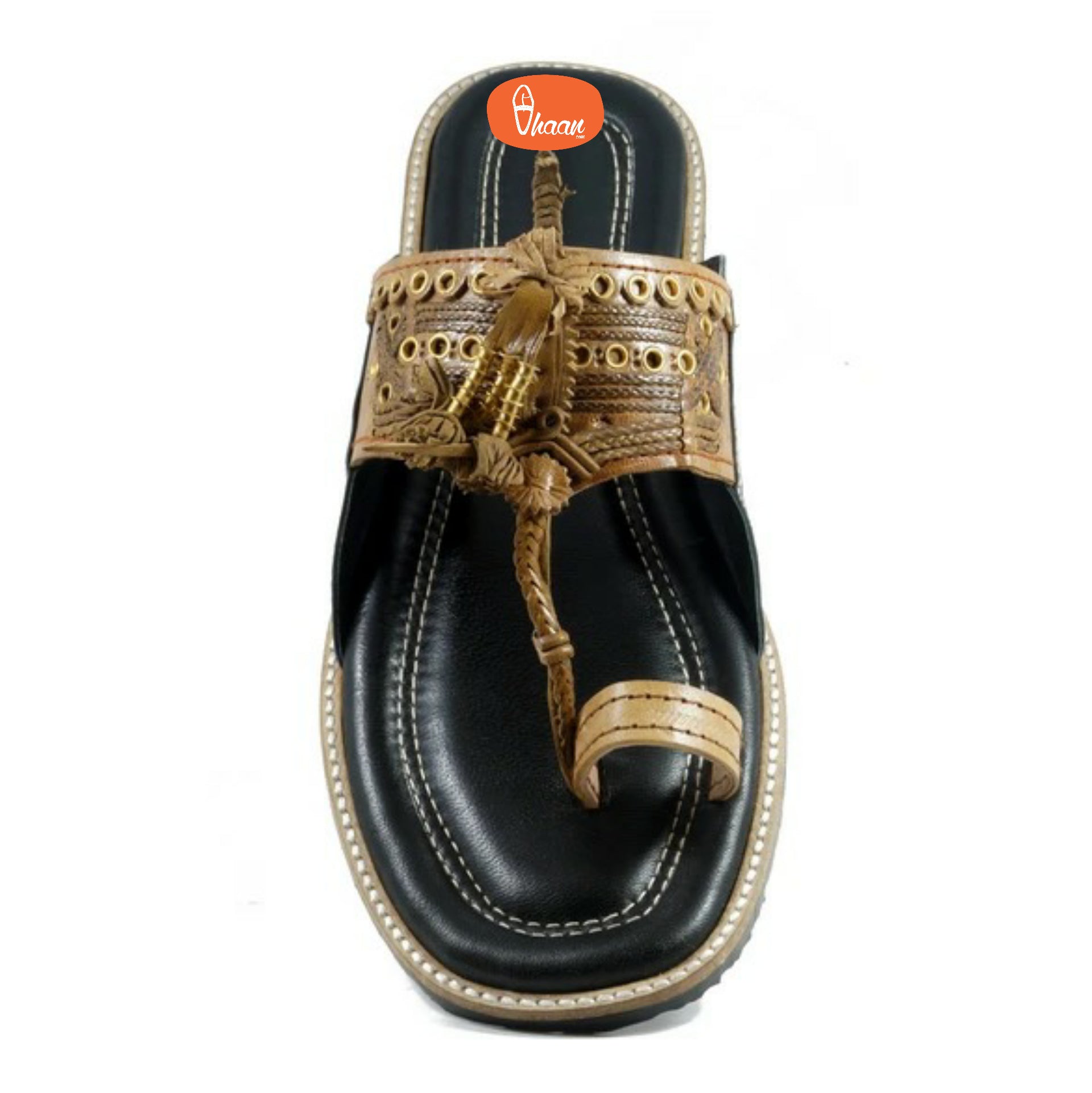 Pure leather Cushioned Anti Slippery Assal kolhapuri chappal for men-vhaanfootwear-6-vhaanfootwear