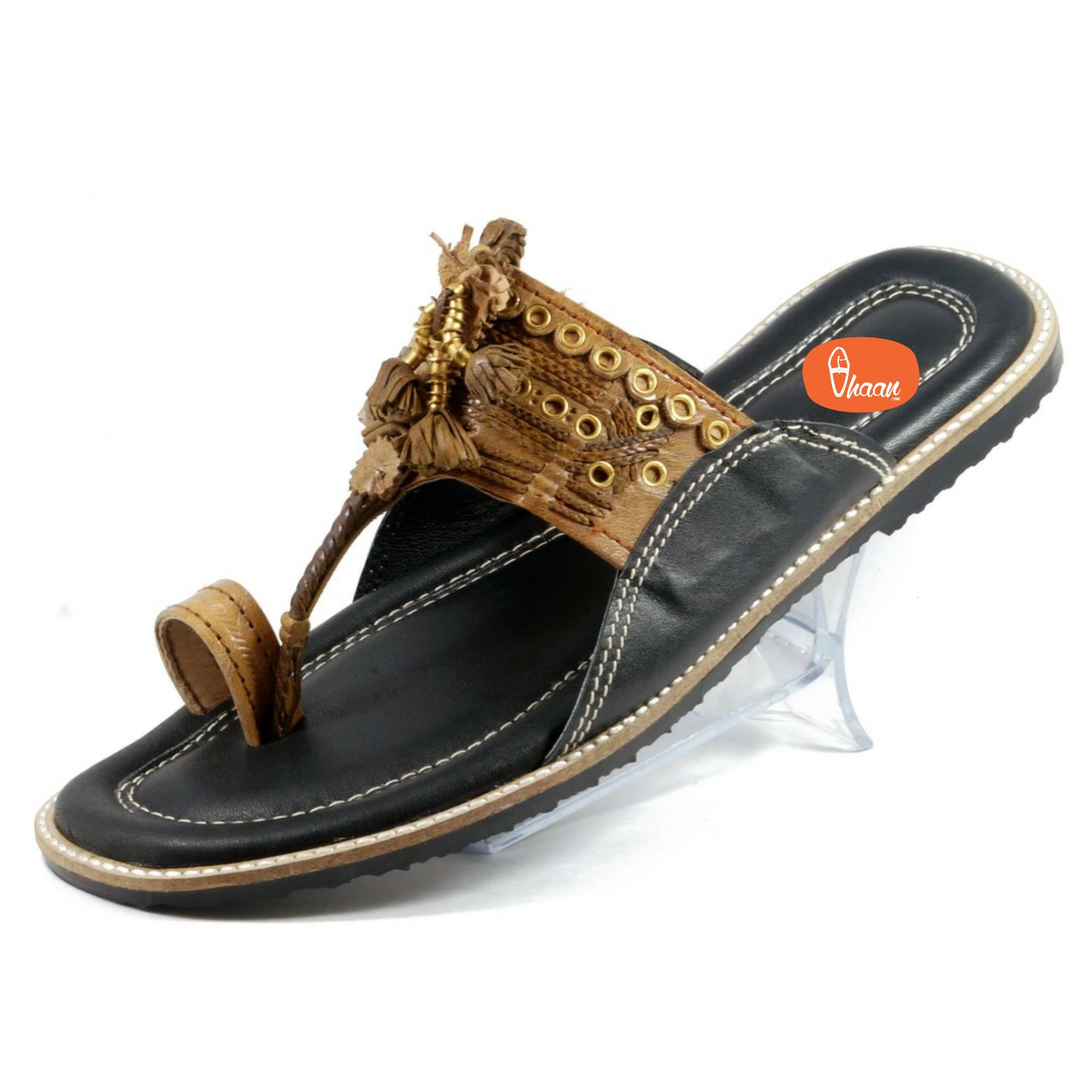 Pure leather Cushioned Anti Slippery Assal kolhapuri chappal for men-vhaanfootwear-6-vhaanfootwear