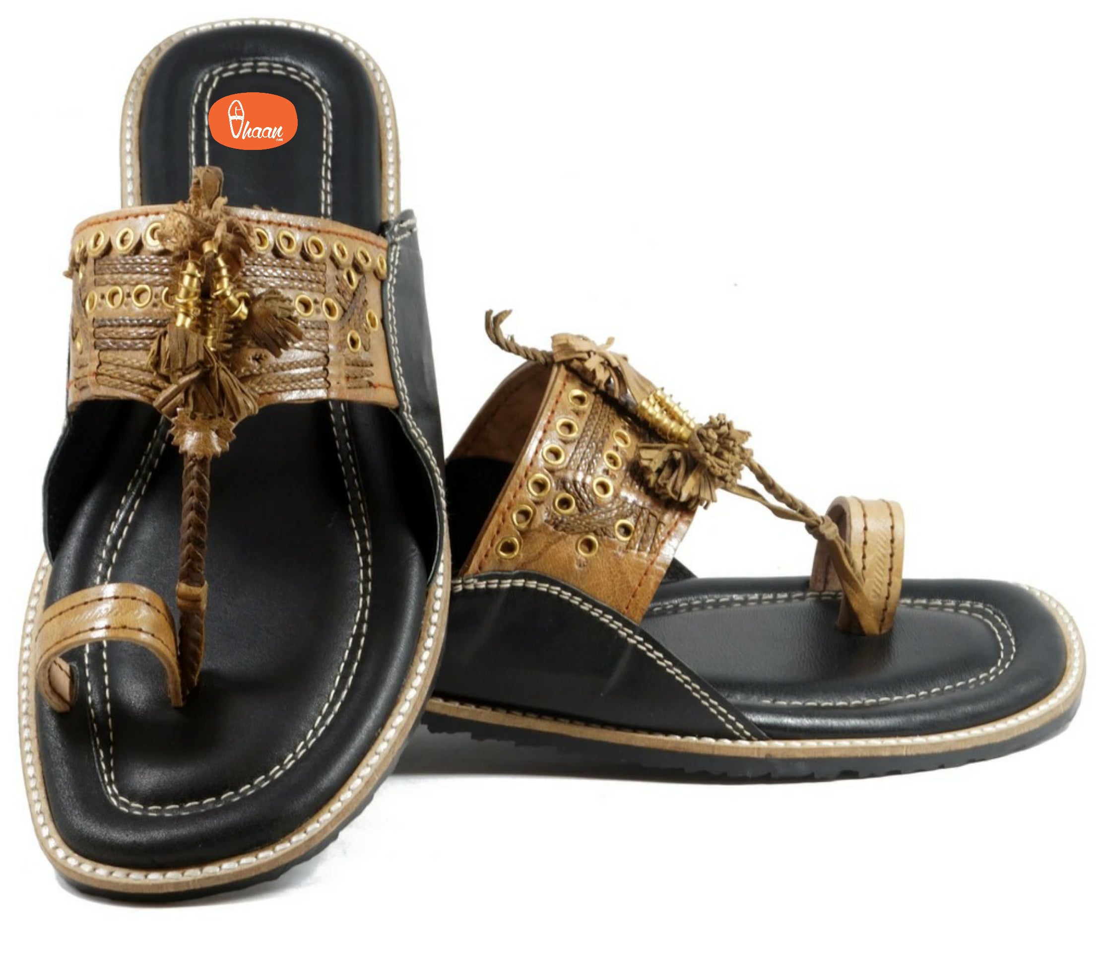 Pure leather Cushioned Anti Slippery Assal kolhapuri chappal for men-vhaanfootwear-6-vhaanfootwear
