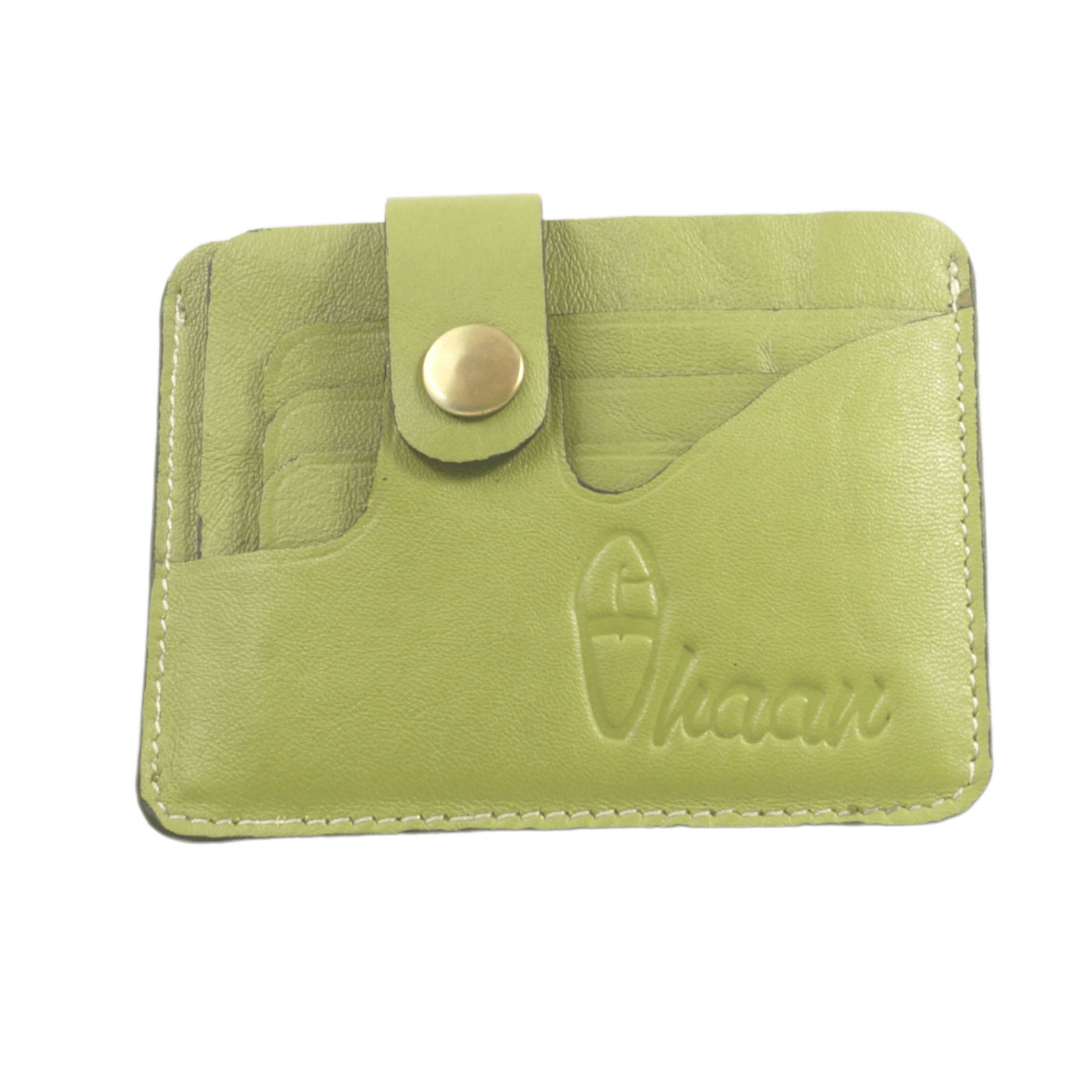 Green Color Artisanal Luxe  Special Card Holder  - Handcrafted Luxury with RFID Protection