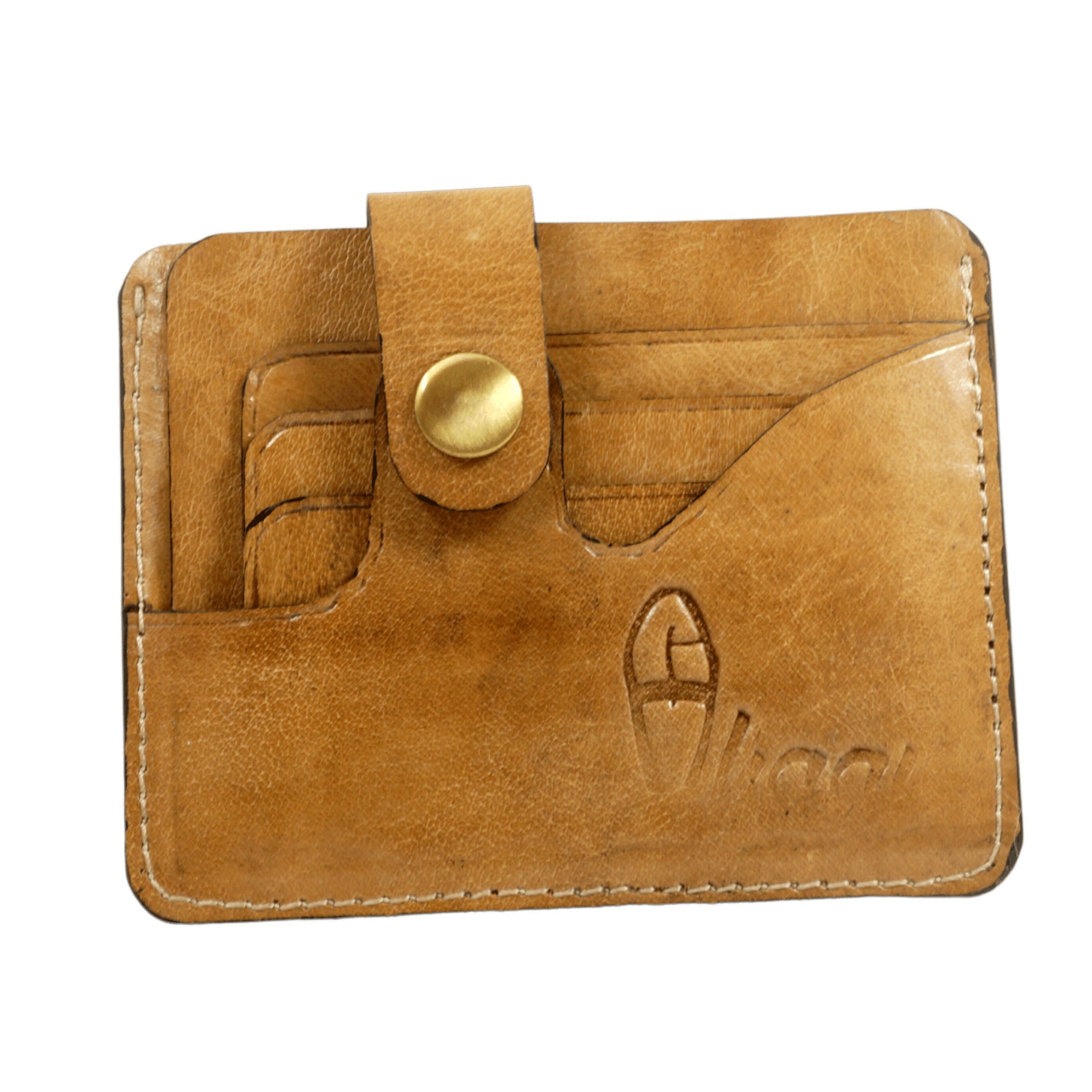 Veg Tanned Leather Artisanal Luxe  Special Card Holder  - Handcrafted Luxury with RFID Protection