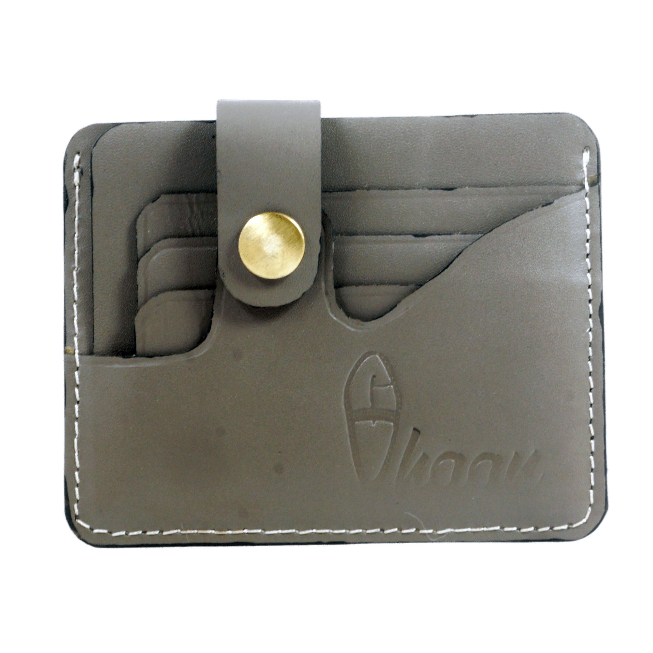 Grey Color Artisanal Luxe  Special Card Holder  - Handcrafted Luxury with RFID Protection