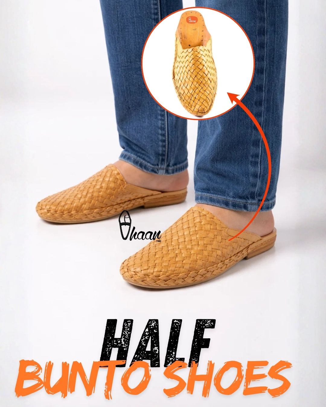 Handmade Pure Leather Men’s Kolhapuri Chappal with Ethnic Net Design and Hand-Stitched Detailing by Vhaan Ethnic Craft