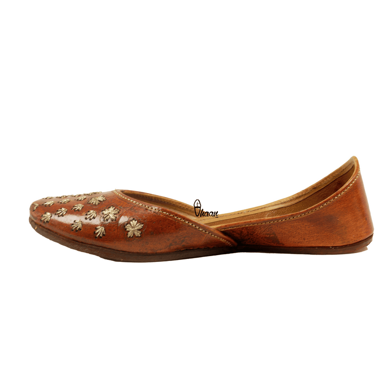 Handcrafted Authentic Pure Leather Ladies Juti by vhaan