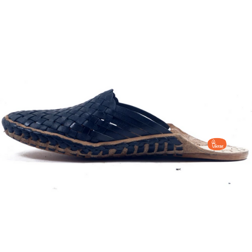 Black Kolhapuri shoes for women- Sutra