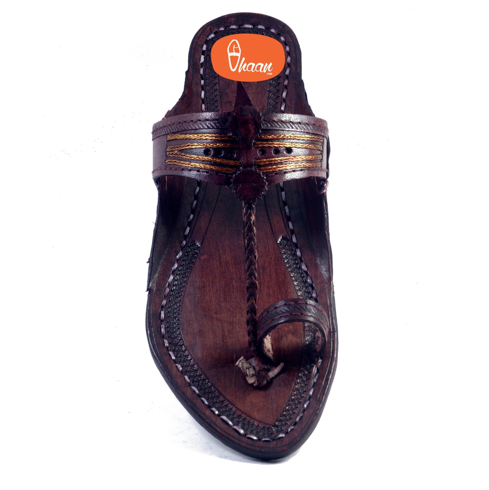 kolhapuri chappal dark brown