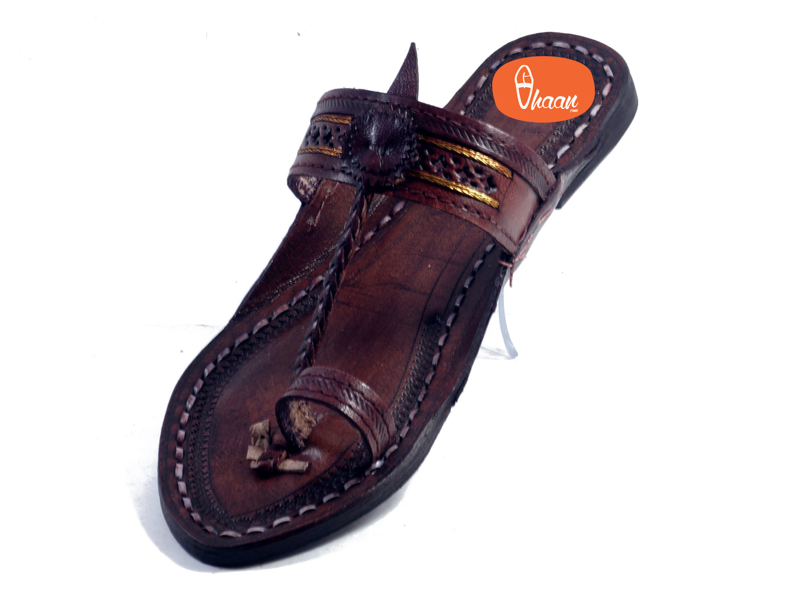 kolhapuri chappal dark brown