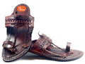 Handmade Authentic Dark Brown Leather Kolhapuri Chappal for Men